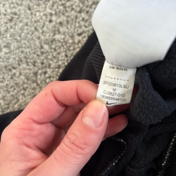 Nike Yoga Women’s Flow Hyper 7/8 Sweat Pants CJ3827 Black Size Medium - Picture 6 of 6